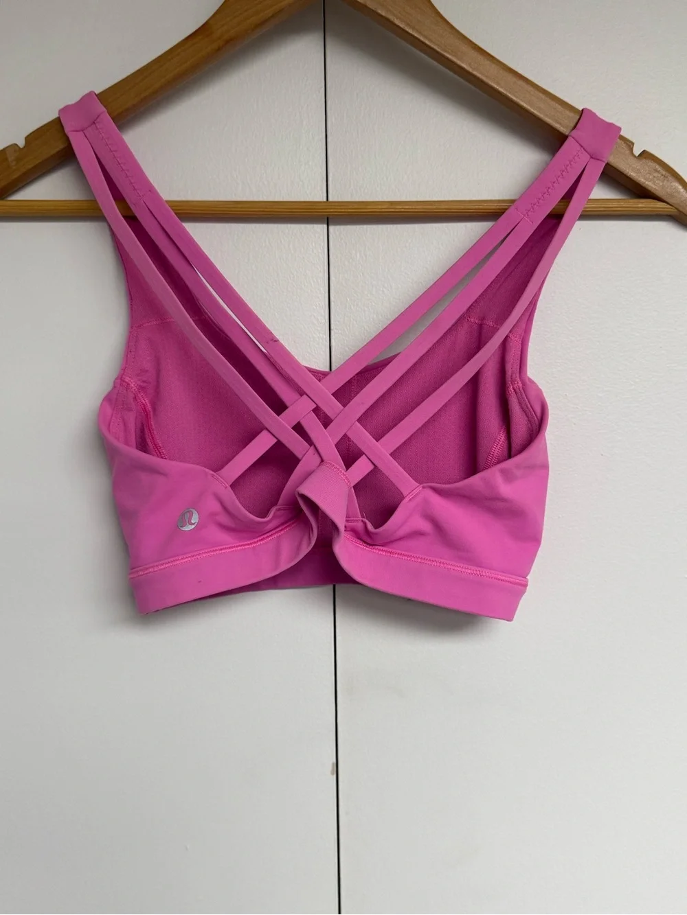 Lululemon Free To Be Serene Strappy Sports Bra Pink Size 4 Yoga Athleisure